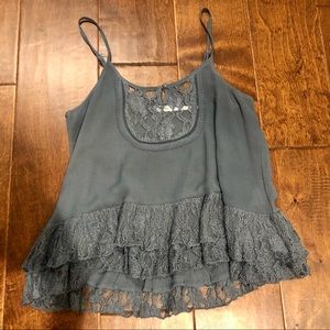 Kimchi Blue Blue Lace Tank